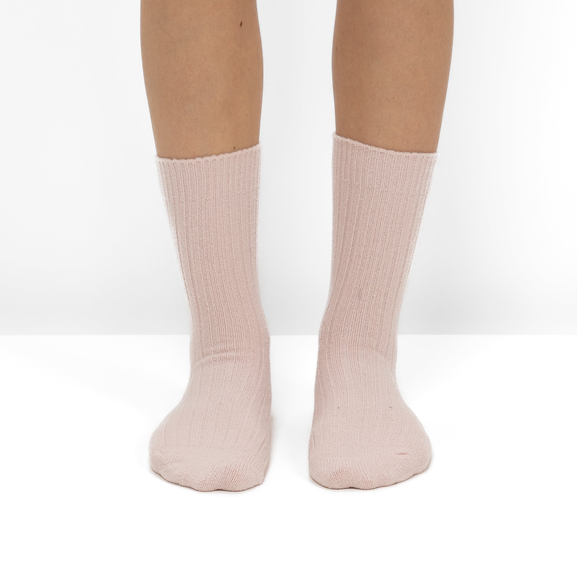 Pack de 2 Pares de Calcetines de Punto Acanalado con Rayas Rosas