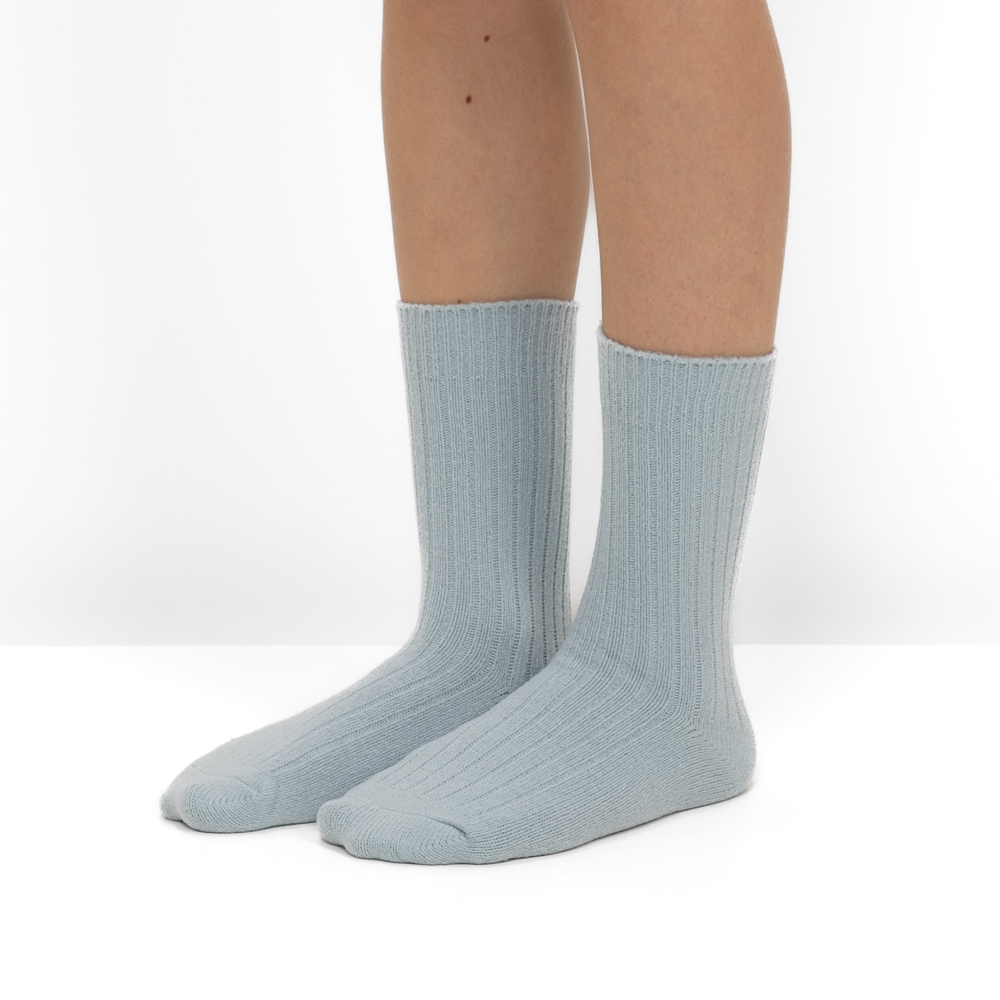 Pack de 2 Pares de Calcetines de Punto Acanalado con Rayas Azules
