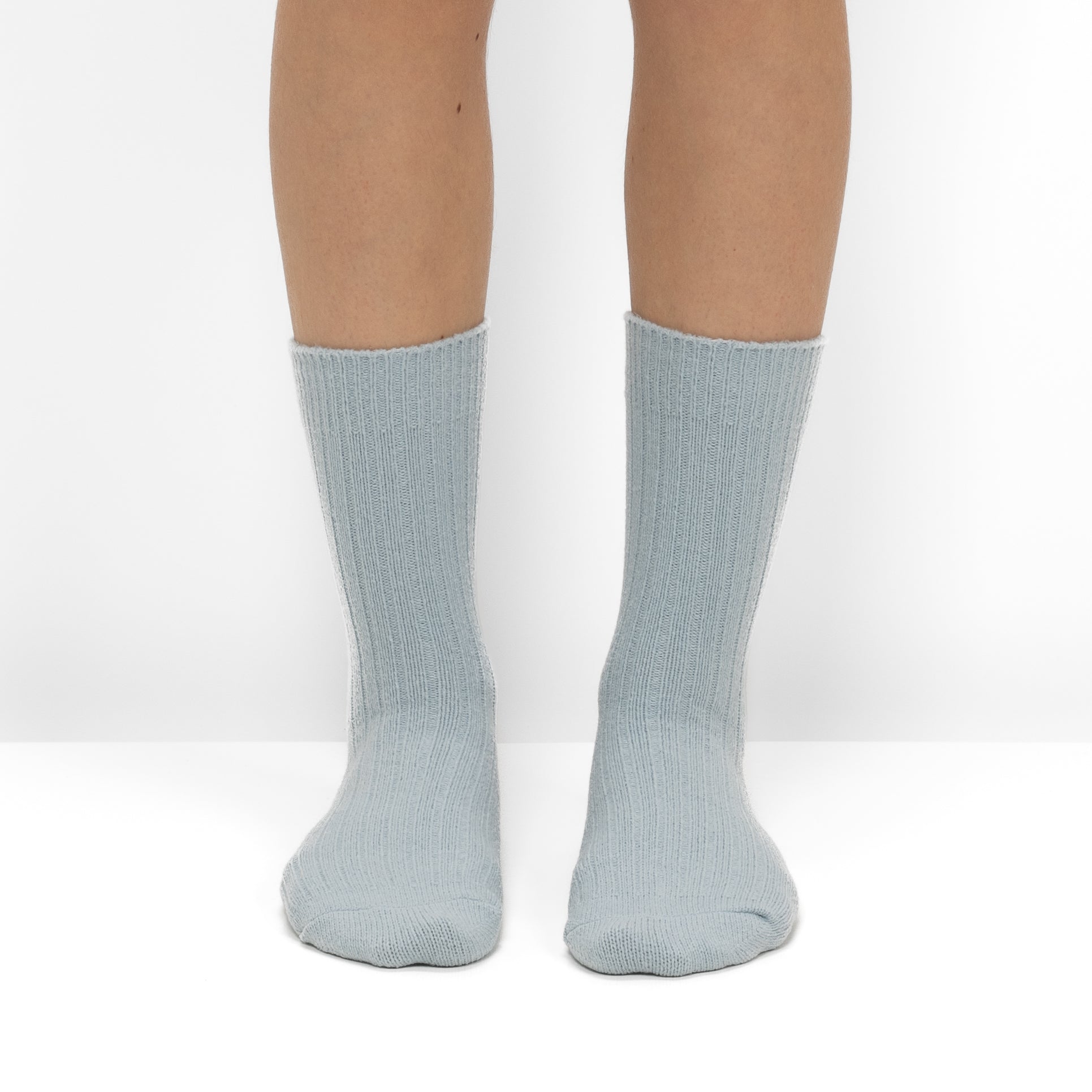 Pack de 2 Pares de Calcetines de Punto Acanalado con Rayas Azules