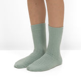 Pack de 2 Pares de Calcetines de Punto Acanalado con Rayas Verdes