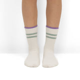 Pack de 2 Pares de Calcetines de Punto Acanalado con Rayas Verdes
