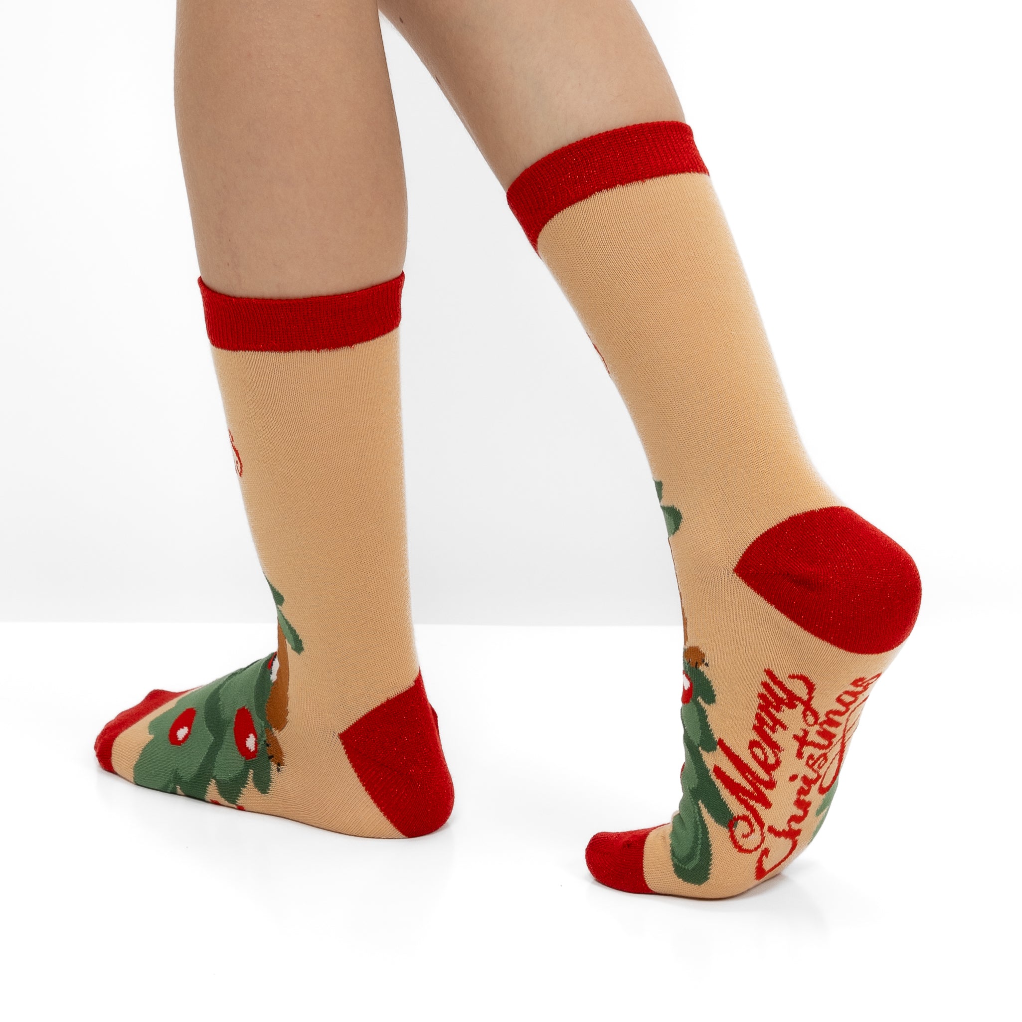 Pack de 2 Pares de Calcetines Divertidos de Navidad para Mujer