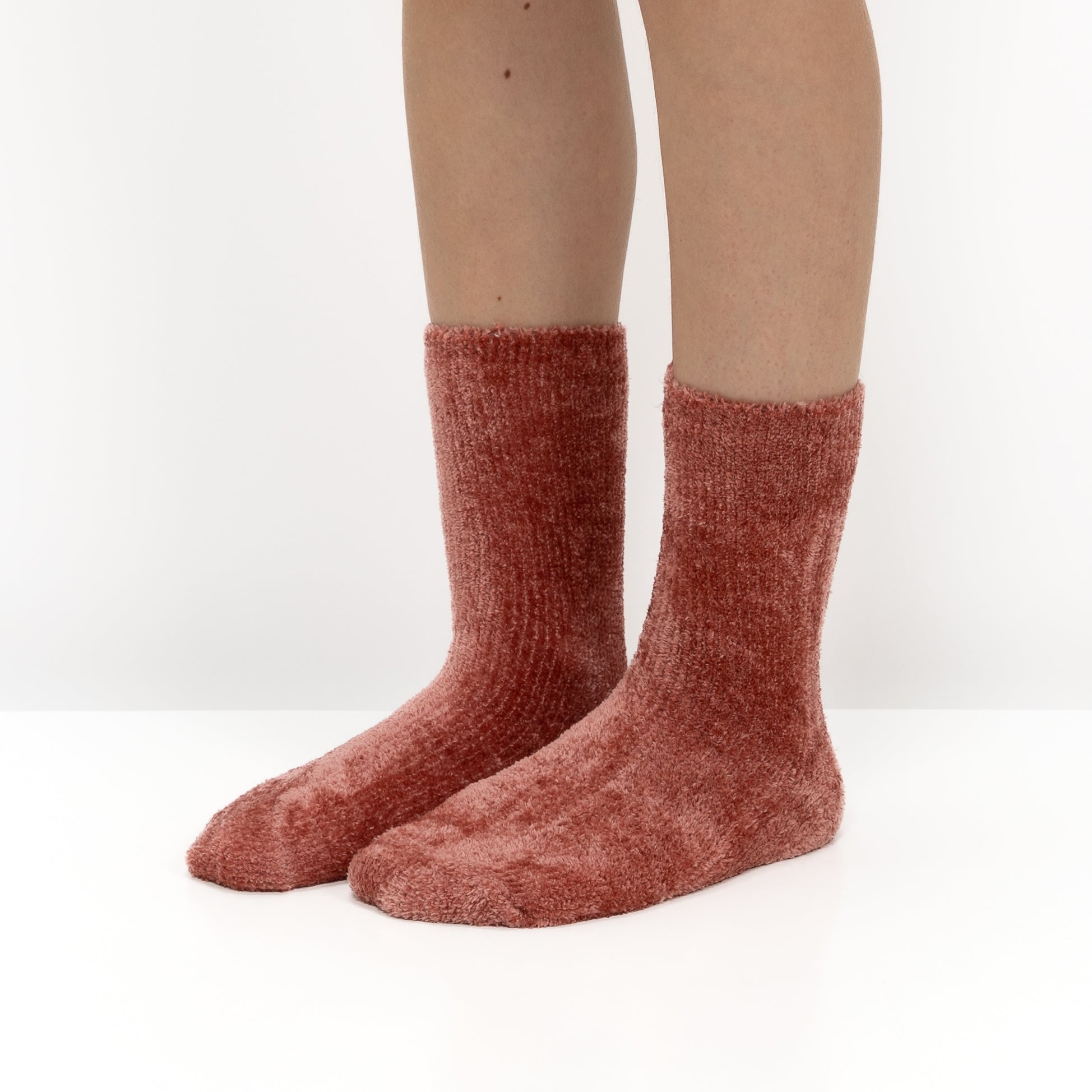 Pack de 2 Pares de Calcetines Antideslizantes de Chenilla - Multi Rosa