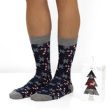 Caja de Regalo con 3 Pares de Calcetines de Navidad para Hombre