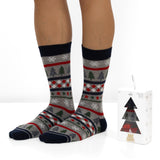 Caja de Regalo con 3 Pares de Calcetines de Navidad para Hombre