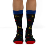 Calendario de Adviento de Navidad para Hombre - Papá Noel (Pack 12 pares)