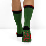 Calcetines de Navidad Antideslizantes para Hombre con Ojos 3D