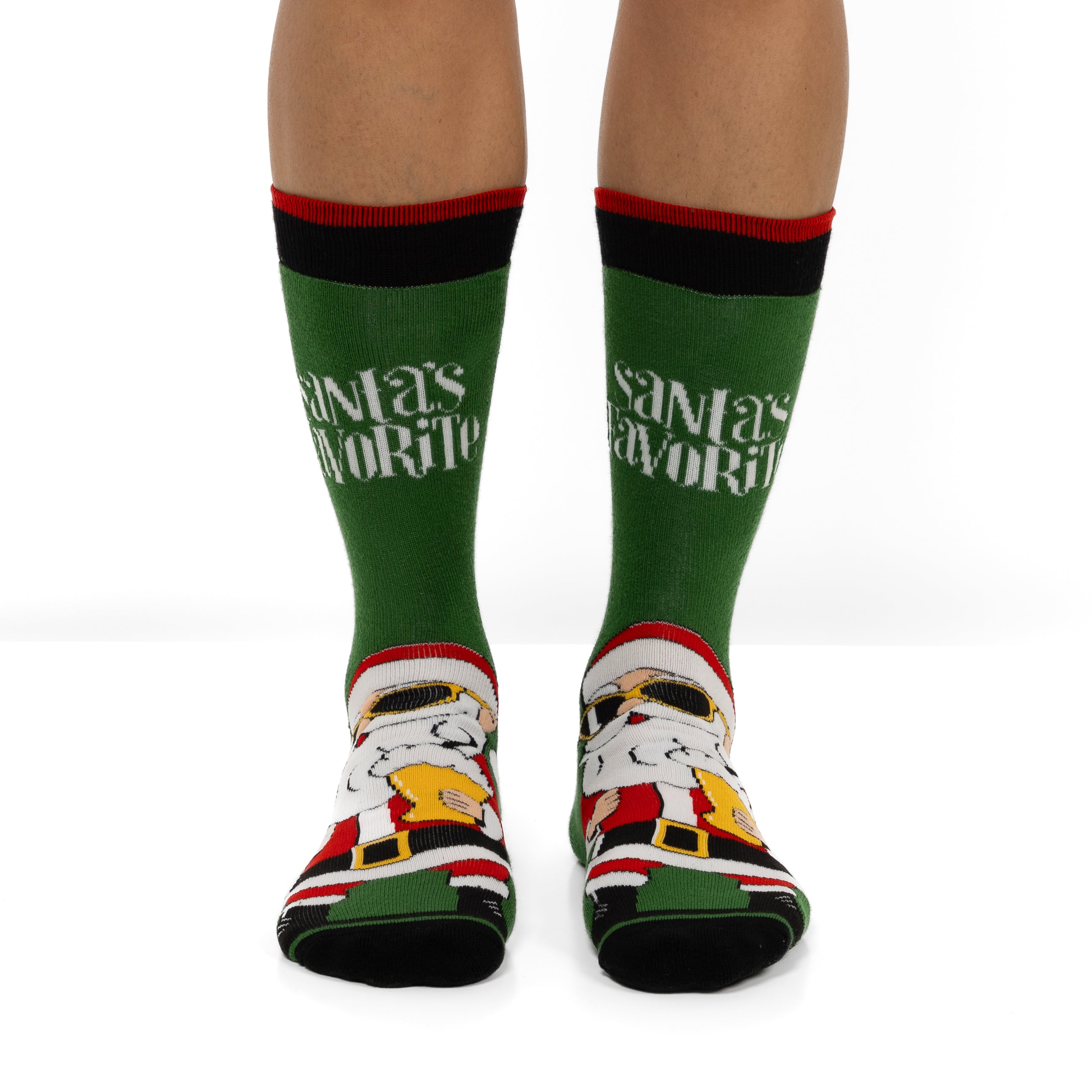 Calcetines de Navidad Antideslizantes para Hombre con Ojos 3D