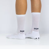 Meias Grip Pro • Antiderrapantes • Pack 2 Pares • Branco