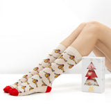 Caja de Regalo con 3 Pares de Calcetines de Navidad para Mujer