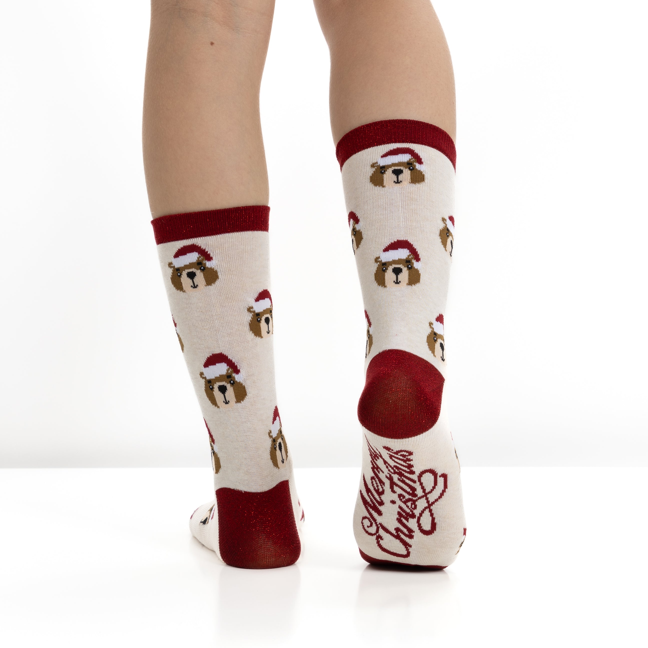Bola de Navidad con 2 pares de Calcetines para Mujer