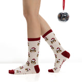 Bola de Navidad con 2 pares de Calcetines para Mujer