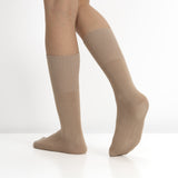 Pack de 3 Calcetines de Modal Antipress Beige