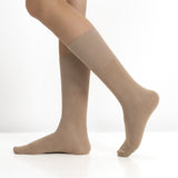 Pack de 3 Calcetines de Modal Antipress Beige