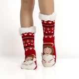Calcetines Antideslizantes y Calientes de Navidad para Mujer – Angelito