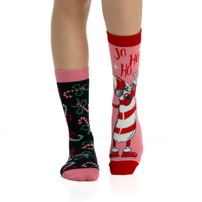 Pack de 2 Pares de Calcetines Divertidos de Navidad para Mujer