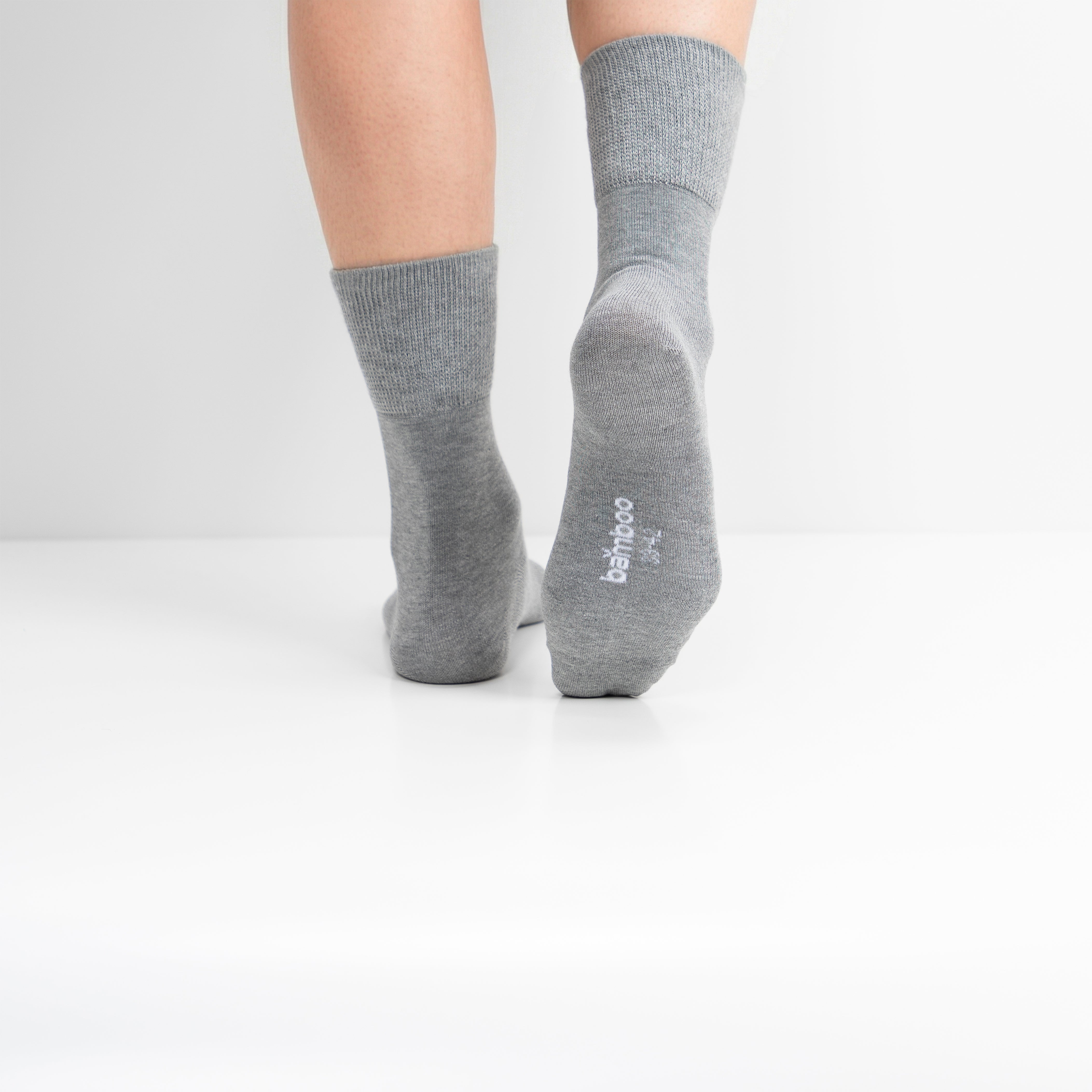 Calcetines “Silk Touch” • Para Diabéticos • Anti-Press • Bambú • Pack 3 • Gris Medio
