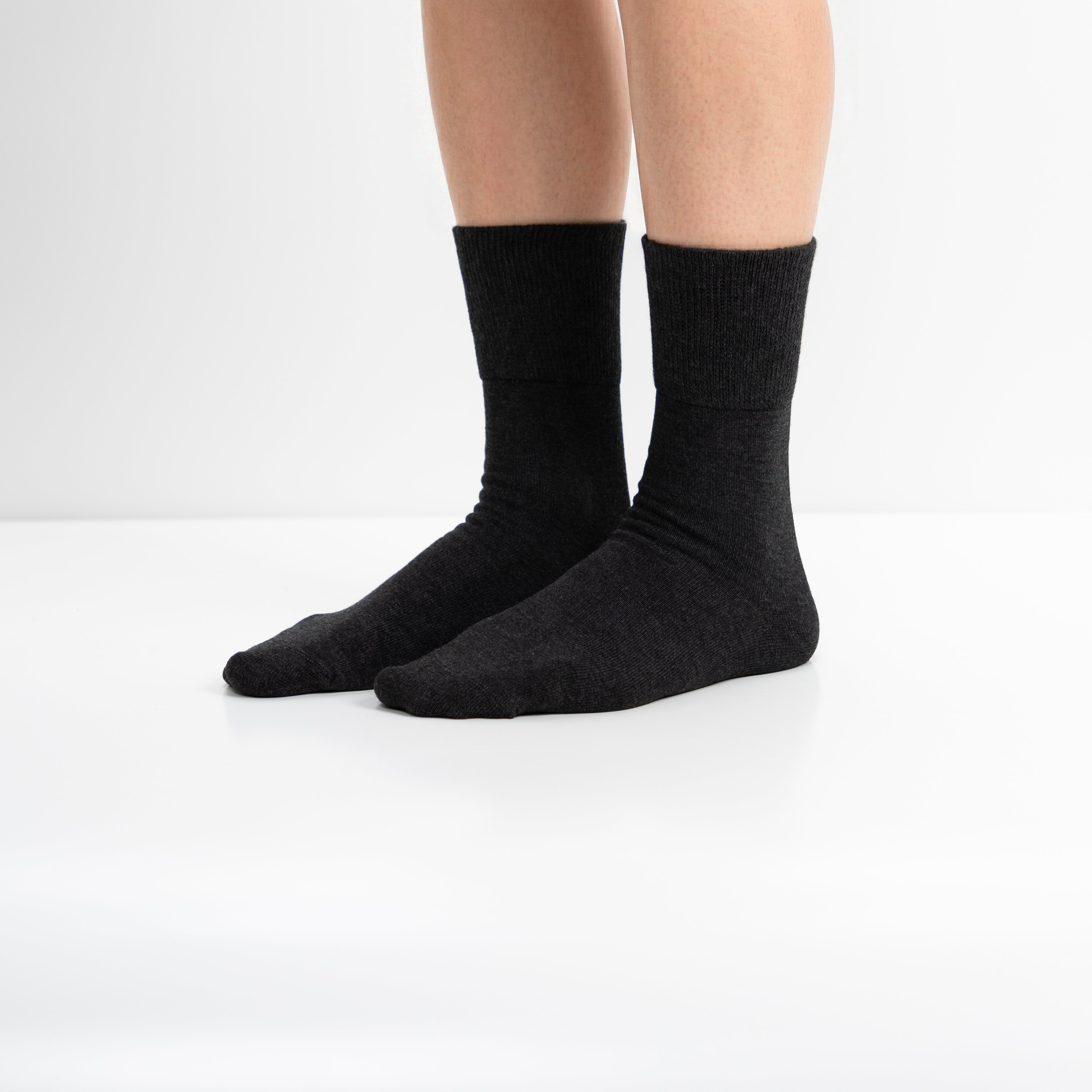 Calcetines “Silk Touch” • Para Diabéticos • Anti-Press • Bambú • Pack 3 • Gris Oscuro