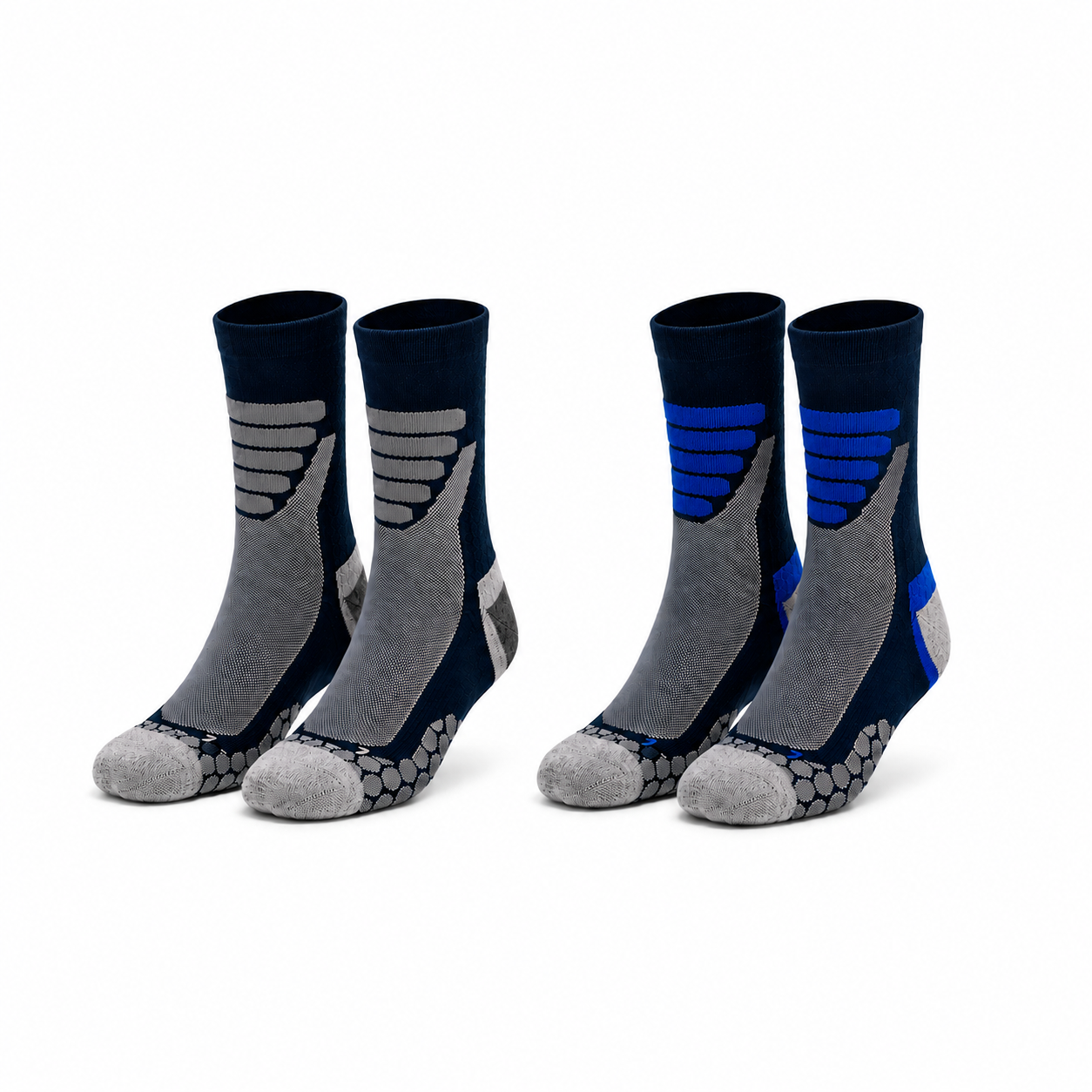 Meias Técnicas Caminhada “Coolmax®” ● Proteção ● Pack 2 Pares ● Multi Azul