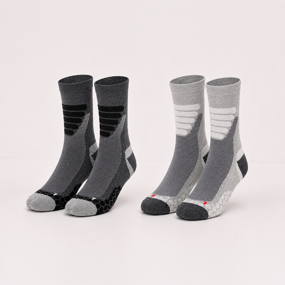 Paquete de 2 pares de calcetines técnicos de senderismo  