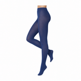 Pantis Mujer “Party Skin” • Microfibra • 80 DEN • Azul 