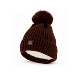 Gorro Térmico Heatkeeper TOG 1,9 com Pompom e Forro Polar • Castanho