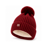 Gorro Térmico Heatkeeper TOG 1,9 com Pompom e Forro Polar • Bordô