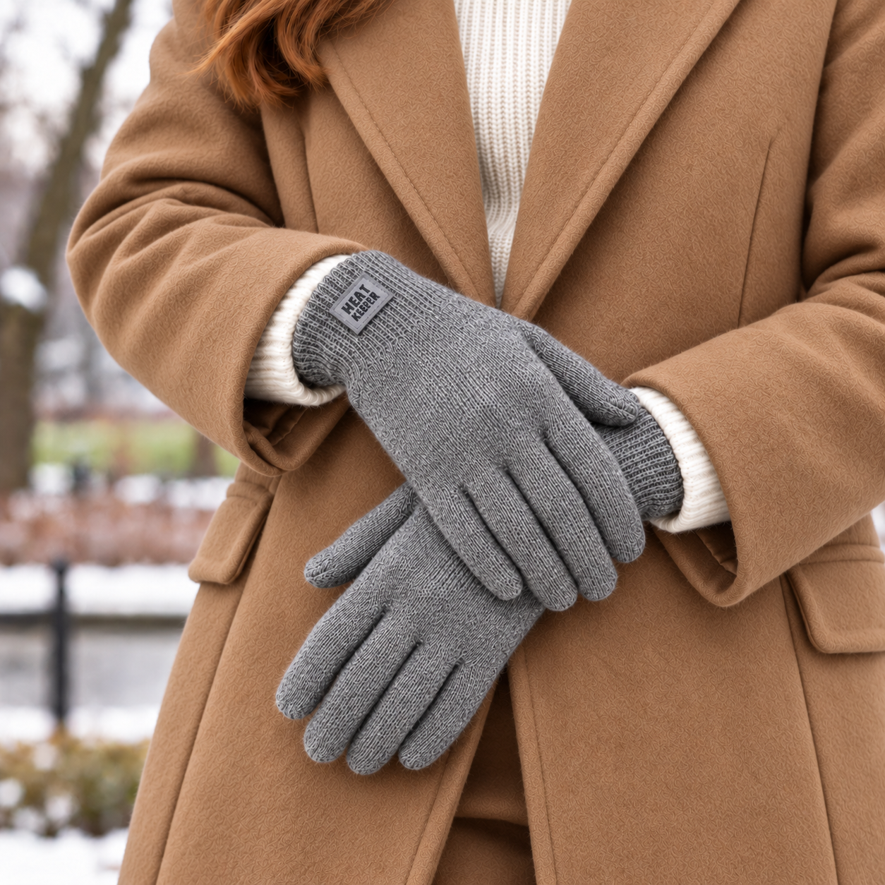 Luvas Térmicas Heatkeeper para Mulher • Cinza Mescla • TOG 1,9