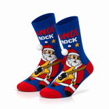 Calcetines de Navidad “Rockin' Santa” • Antideslizantes 3D • Infantil
