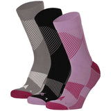 Meias de compressão de cano curto/médio para mulher, na cor rosa. Estas meias são indicadas para desporto, como corrida ou caminhada intensa, e ajudam no inchaço das pernas e pés, e na circulação do sangue.