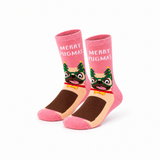 Calcetines de Navidad Antideslizantes para Niños - "Merry Pugmas"