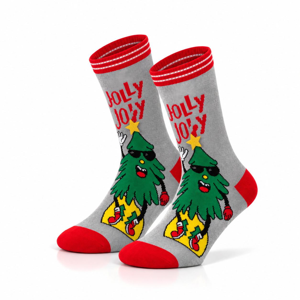 Calcetines de Navidad “Holy Jolly” • Antideslizantes 3D • Infantil