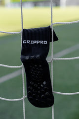 Meias com antiderrapante (grip), na cor azul, para desporto como o futebol ou futsal..