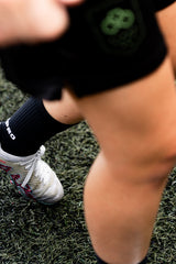 Meias com antiderrapante (grip), na cor azul, para desporto como o futebol ou futsal..