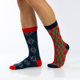 Bola de Navidad con 2 pares de calcetines hombre navideños