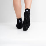 Calcetines Pilates & Yoga “Grip Balance” • Estabilidad y Seguridad • Pack 3 Pares • Negro