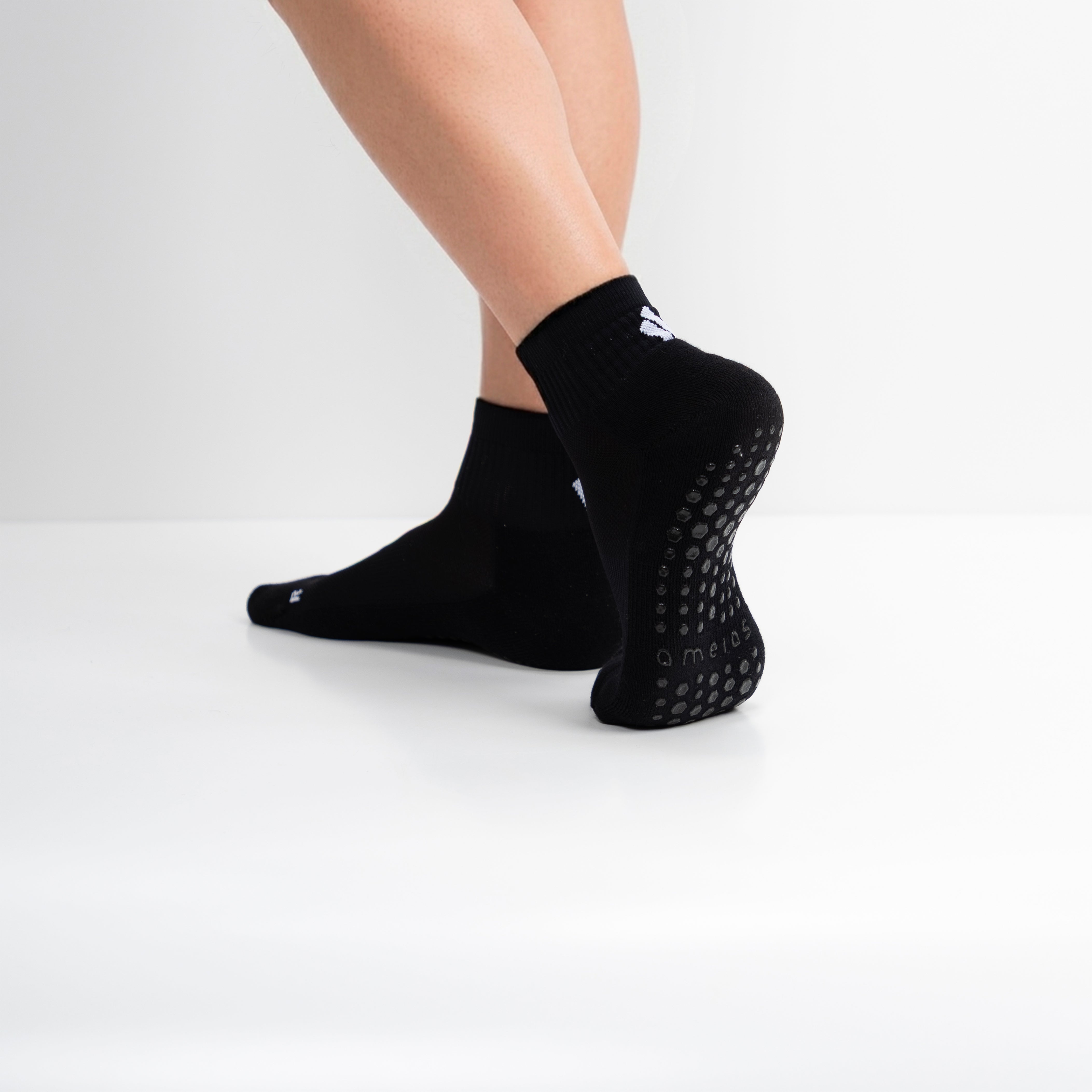 Calcetines Pilates & Yoga “Grip Balance” • Estabilidad y Seguridad • Pack 3 Pares • Negro