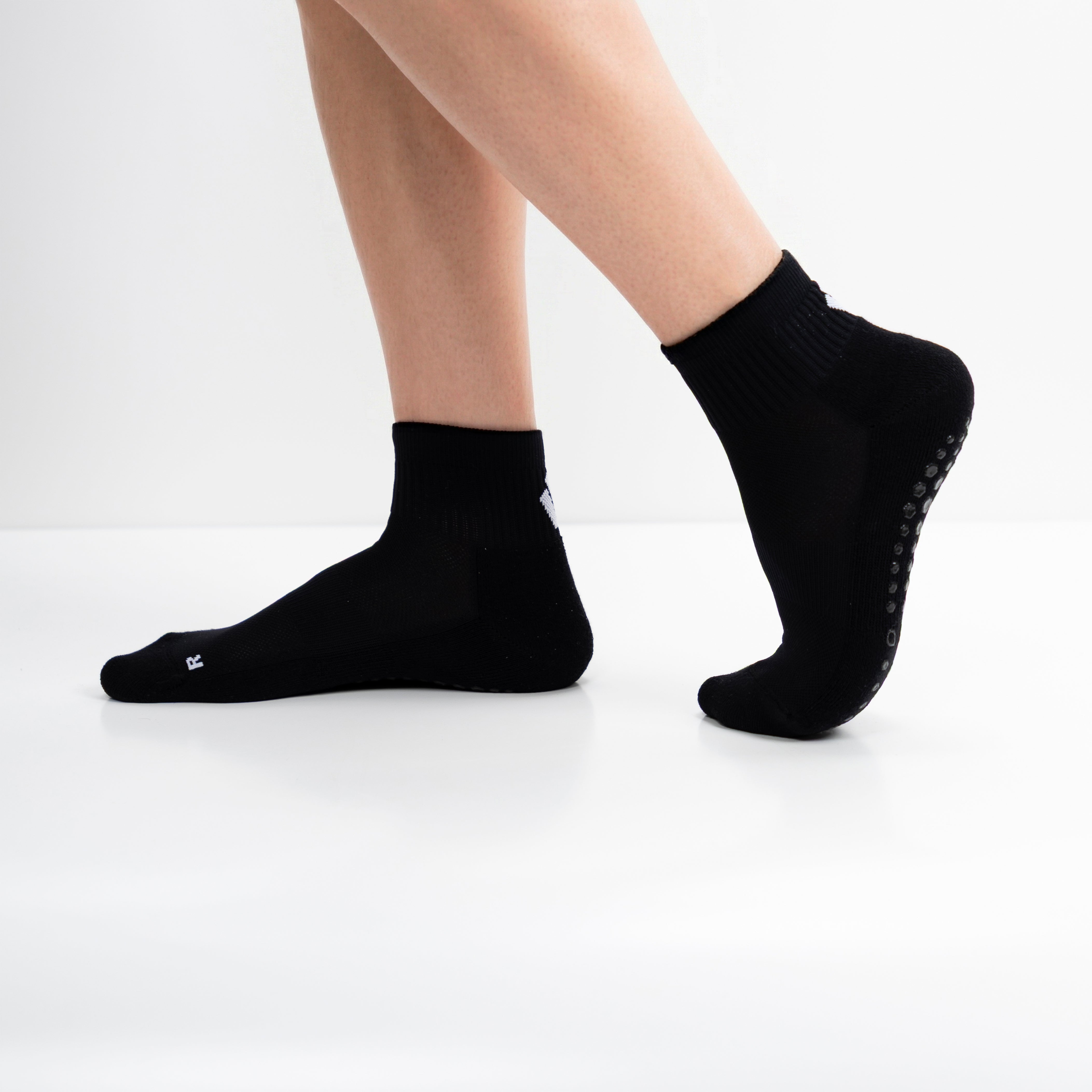 Calcetines Pilates & Yoga “Grip Balance” • Estabilidad y Seguridad • Pack 3 Pares • Negro