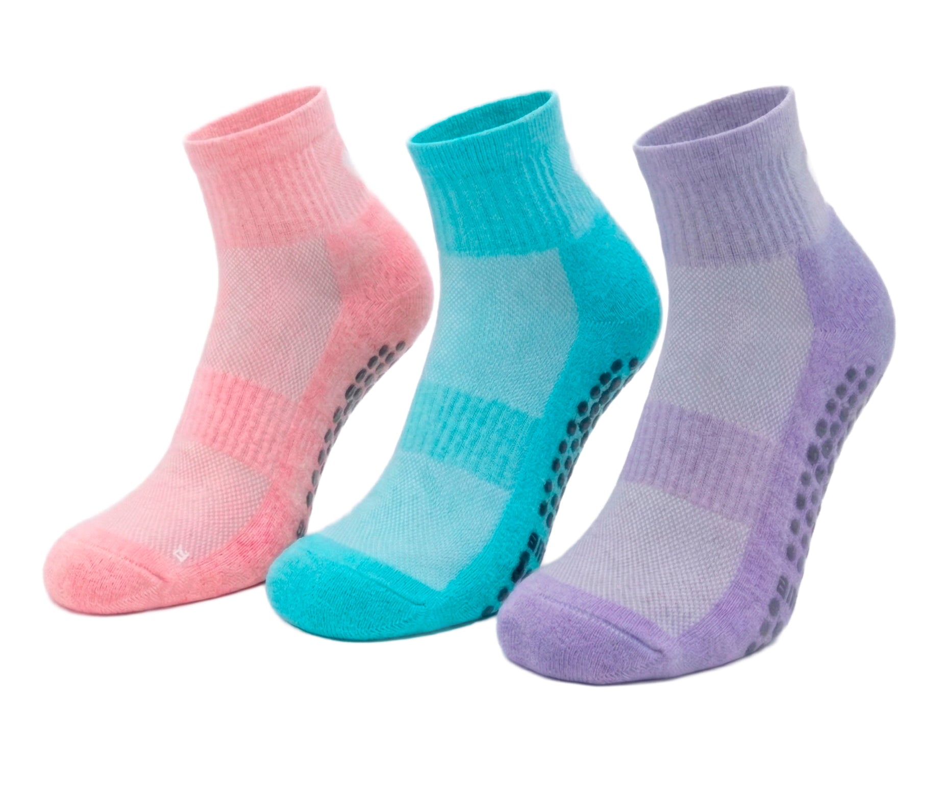 Calcetines Pilates & Yoga “Grip Balance” • Estabilidad y Seguridad • Pack 3 Pares • Multi Color