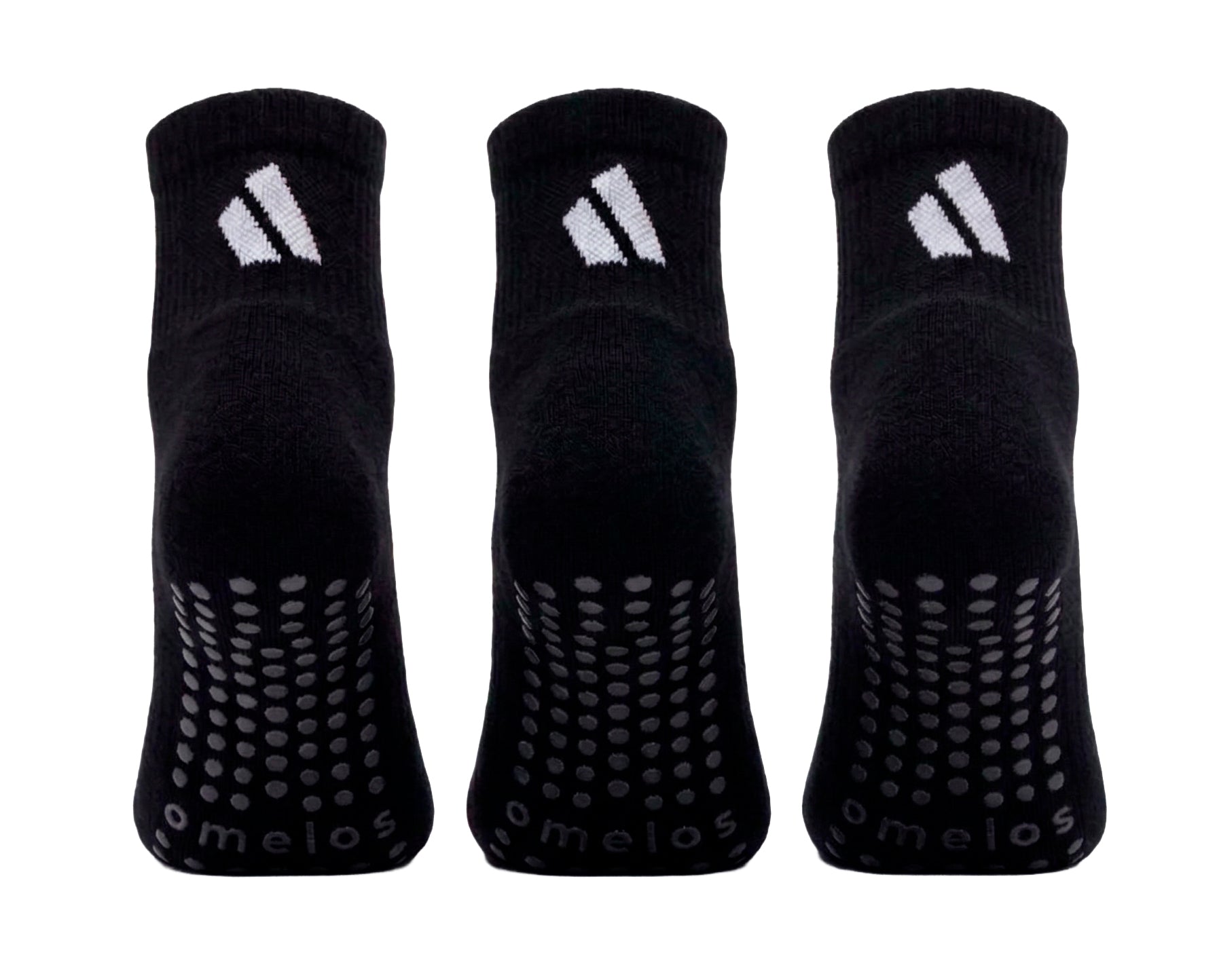 Calcetines Pilates & Yoga “Grip Balance” • Estabilidad y Seguridad • Pack 3 Pares • Negro