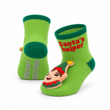 Meias de Natal para Bebé em Algodão com Antiderrapante • Duende Verde