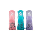 Calcetines Pilates & Yoga “Grip Balance” • Estabilidad y Seguridad • Pack 3 Pares • Multi Color