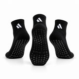 Calcetines Pilates & Yoga “Grip Balance” • Estabilidad y Seguridad • Pack 3 Pares • Negro