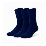 Pack de 3 pares de calcetines de canalé en fibra de bambú