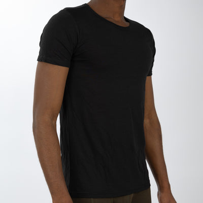 Pack 2 T-Shirts Em Fibra de BAMBU Lisas Preto