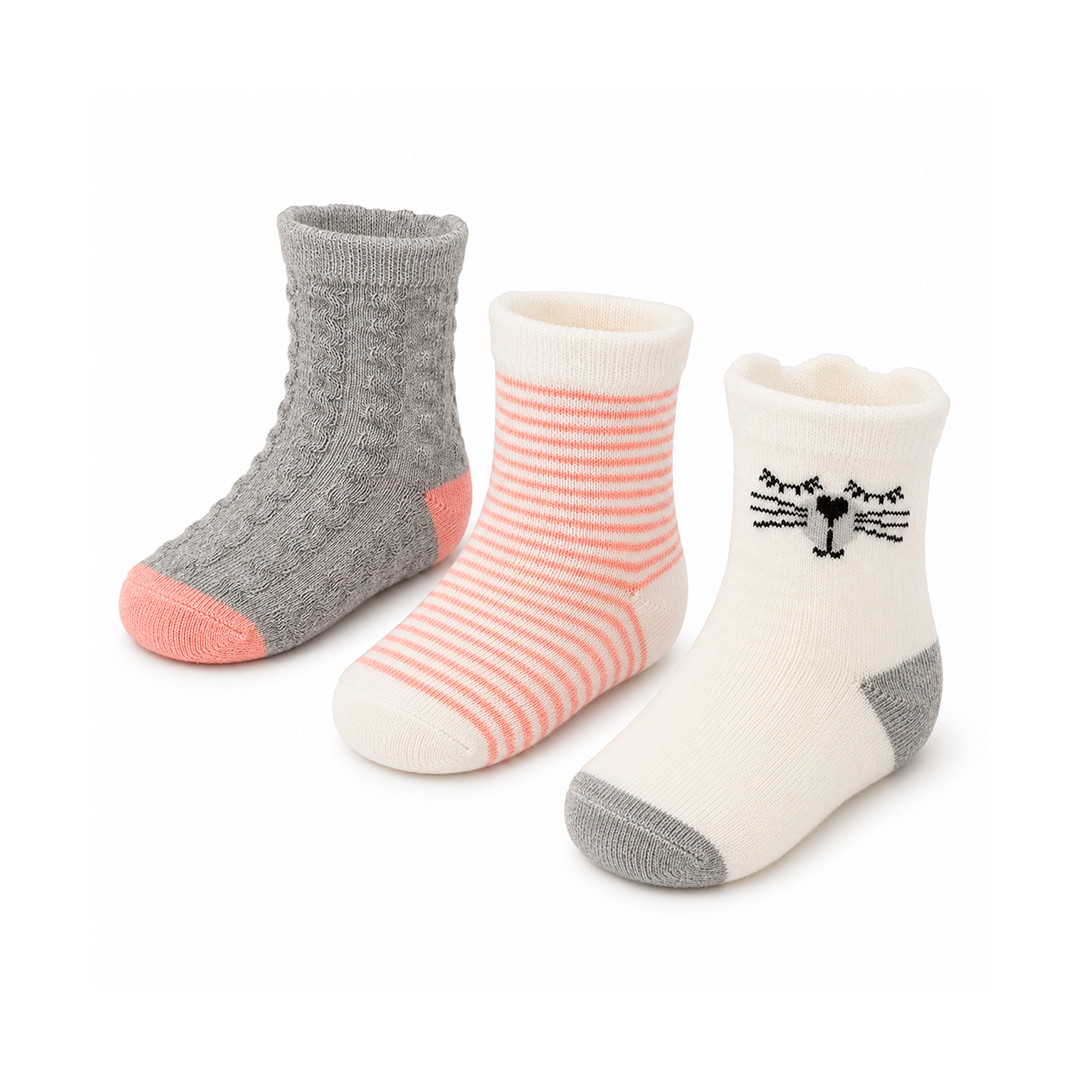 Pack 3 Pares Calcetines Niño Algodon Trendy