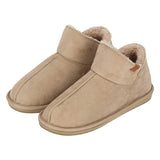 Botas de casa em camurça para mulher, quentes e confortáveis, com sola antiderrapante. Perfeitas para os dias frios de inverno.