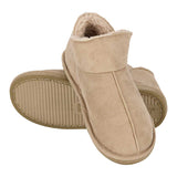 Botas de casa em camurça para mulher, quentes e confortáveis, com sola antiderrapante. Perfeitas para os dias frios de inverno.
