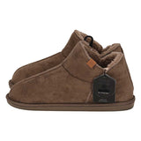 Botas de casa em camurça para mulher, quentes e confortáveis, com sola antiderrapante. Perfeitas para os dias frios de inverno.