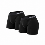 Boxers Hombre "Bamboo Comfort" • Tacto Ultrasuave Bambú • Pack 2 • Negro